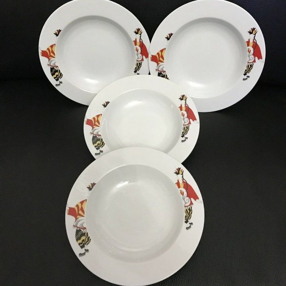 Rare To Find! Pablo Picasso Signed Bohemia Porcellana 4 Soup Plates. NWOB - Picture 4 of 4